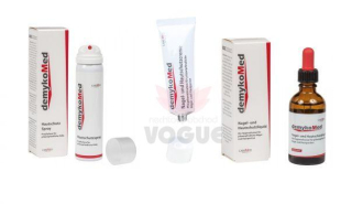 DemykoMed sada 3 výrobkov sprej+roztok+krém + pilníky zadarmo