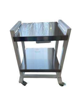 Inštrumentačný stolík dvojpolicový nerezový