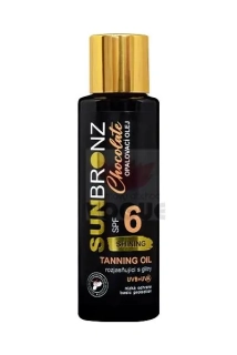 SUN BRONZ Opaľovací olej SPF 6 CHOCOLATE s trblietavým efektom