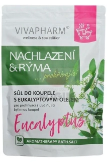 Soľ do kúpeľa s eukalyptom pri PRECHLADNUTÍ prehrievajúca