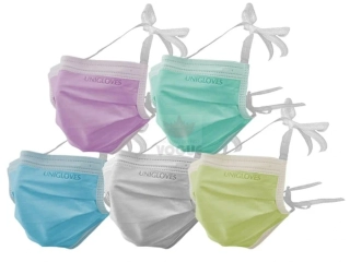 Uväzovacie rúško na tvár zelené 1 ks