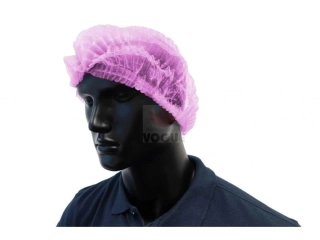 Kozmetická čiapka ružová CLIP 100 ks 