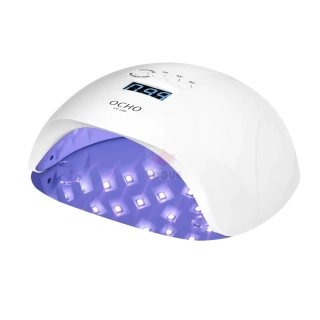 UV LED Lampa na nechty OCHO NAILS X13 65W biela so zrkadlovým dnom