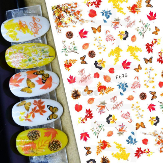 Jesenné samolepky na nechty FASIO 695