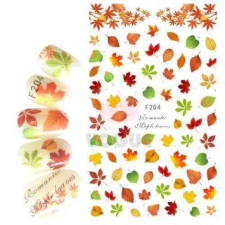 Jesenné samolepky na nechty FASIO 204