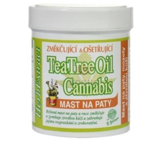 Tea Tree oil masť s Cannabis na tvrdú kožu 125ml HE