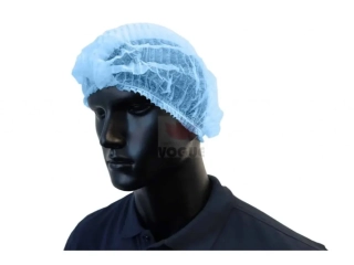 Kozmetická čiapka modrá CLIP 100 ks 