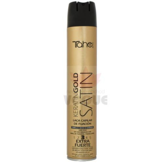 Tahe lak na vlasy SATIN Keratín Gold 400ml, sila 3
