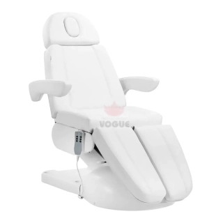 Kozmetické kreslo Azzurro Lux pedi 3m biele