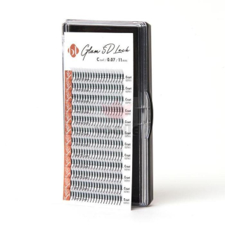 GLAM 5D lash objemové mihalnice D 0,07x13mm