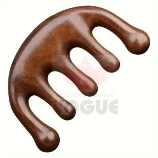 Drevený masážny hrebeň na vlasy 