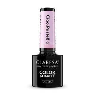 Claresa Ciao, Pastel! Hybridný lak na nechty č.6, 5g