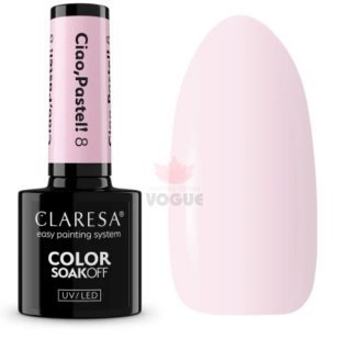 Claresa Ciao, Pastel! Hybridný lak na nechty č.8, 5g