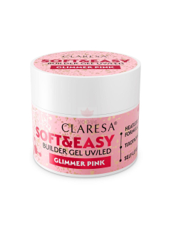 Claresa gél na nechty 45g Glimmer Pink
