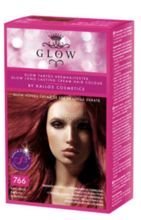Kallos Glow farba na vlasy rubínovočervená 766