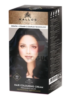 Kallos Glow farba na vlasy modročierna 110
