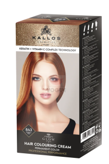 Kallos Glow farba na vlasy korálová červená 843