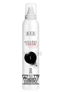BES Farebné penové tužidlo čierne č. 1, 200ml