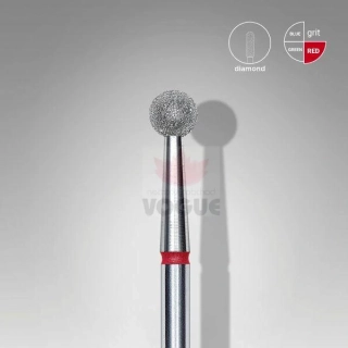 Staleks Diamantový brúsny nadstavec - “ball” red - FA01R040