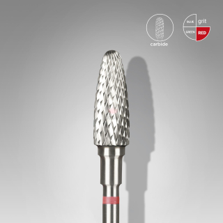 Staleks Karbidový brúsny nadstavec - “corn” red - FT90R050/13