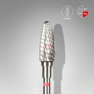 Staleks Karbidový brúsny nadstavec - “corn” red - FT90R050/13