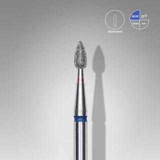 Staleks Diamantový brúsny nadstavec - “drop” blue - FA40B023/5