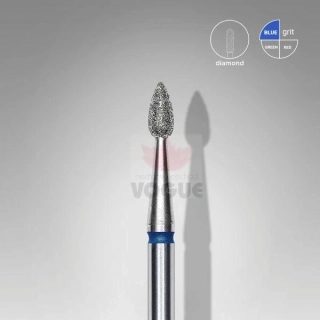 Staleks Diamantový brúsny nadstavec - “drop” blue - FA40B023/5