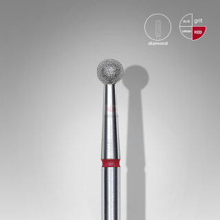 Staleks Diamantový brúsny nadstavec - “ball” red 3,5 - FA01R035