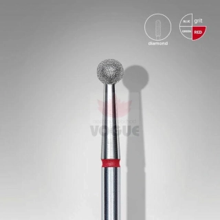 Staleks Diamantový brúsny nadstavec - “ball” red 3,5 - FA01R035