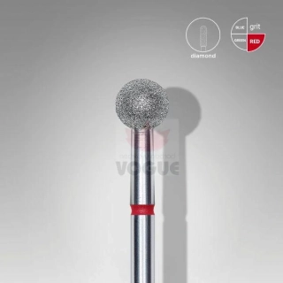Staleks Diamantový brúsny nadstavec - “ball” red 5mm - FA01R050