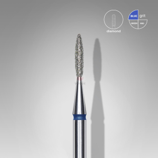 Staleks Diamantový brúsny nadstavec - “flame” blue - FA10B016/8