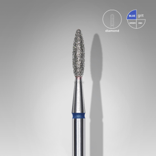 Staleks Diamantový brúsny nadstavec - “flame” blue - FA10B021/8
