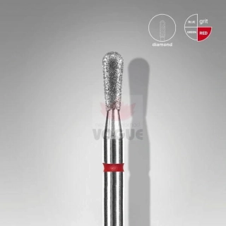 Staleks Diamantový brúsny nadstavec - “match” red - FA120R023/5