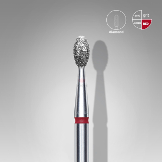 Staleks Diamantový brúsny nadstavec - “olive” red - FA130R025/5