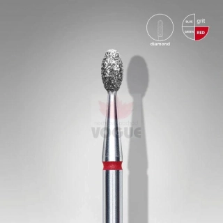 Staleks Diamantový brúsny nadstavec - “olive” red - FA130R025/5