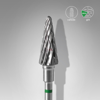 Staleks Karbidový brúsny nadstavec - “cone” green - FT71G060/14