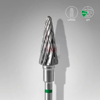Staleks Karbidový brúsny nadstavec - “cone” green - FT71G060/14