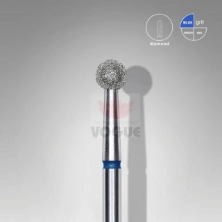 Staleks Diamantový brúsny nadstavec - “ball” blue 4mm - FA01B040