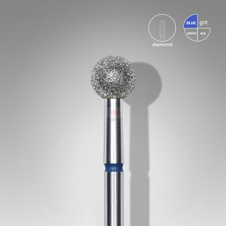 Staleks Diamantový brúsny nadstavec - “ball” blue 5mm - FA01B050