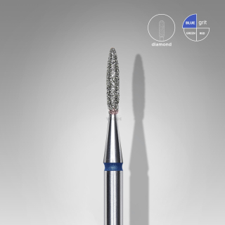 Staleks Diamantový brúsny nadstavec - “flame” blue - FA11B016/8
