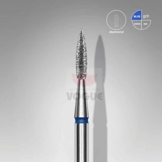 Staleks Diamantový brúsny nadstavec - “flame” blue - FA11B018/8