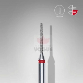 Staleks Diamantový brúsny nadstavec - “needle” red - FA80R010/10