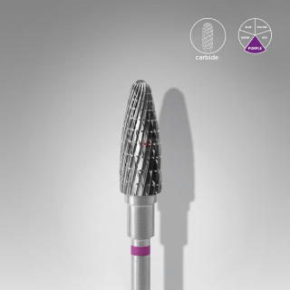 Staleks Karbidový brúsny nadstavec - “corn” purple - FT90V050/13