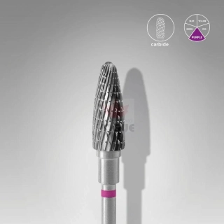 Staleks Karbidový brúsny nadstavec - “corn” purple - FT90V050/13