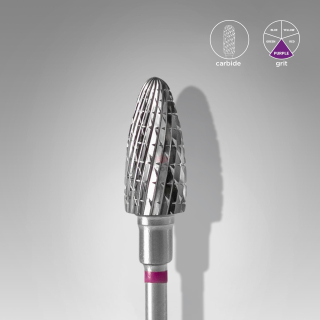 Staleks Karbidový brúsny nadstavec - “corn” purple - FT90V060/14