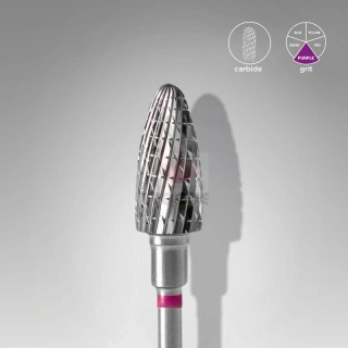 Staleks Karbidový brúsny nadstavec - “corn” purple - FT90V060/14