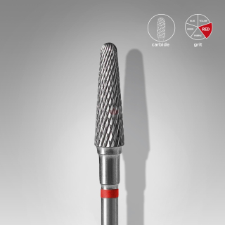 Staleks Karbidový brúsny nadstavec - “frustum” red - FT70R040/13
