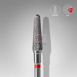 Staleks Karbidový brúsny nadstavec - “frustum” red - FT70R040/13