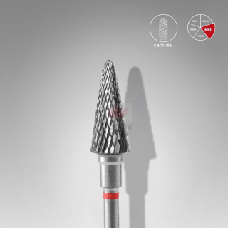 Staleks Karbidový brúsny nadstavec - “frustum” red - FT71R060/14