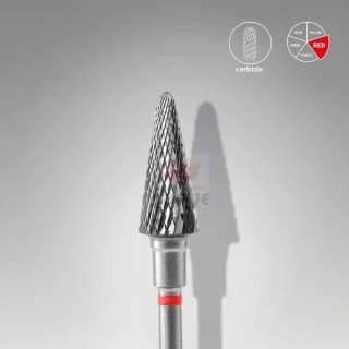 Staleks Karbidový brúsny nadstavec - “frustum” red - FT71R060/14